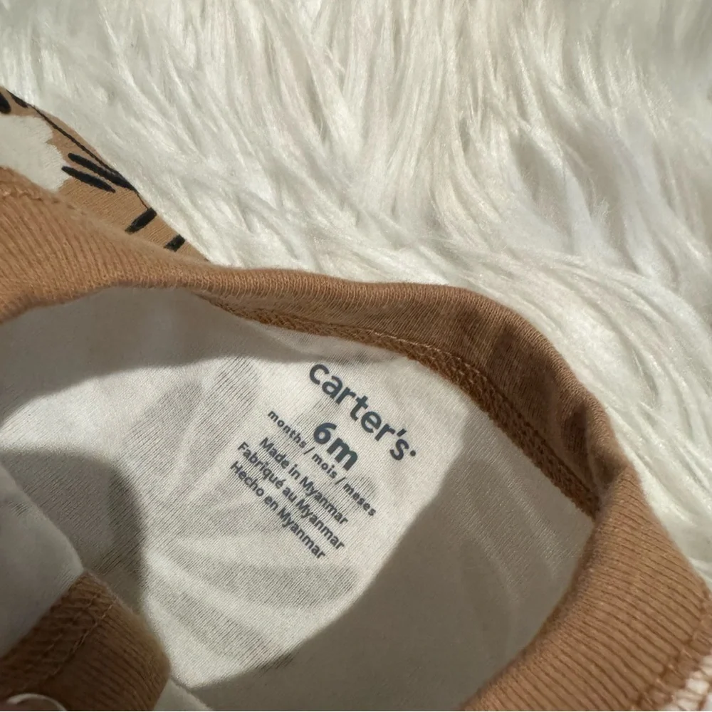 Carter’s Baby Boys‎ 6M Tiger Jungle Footed Sleeper Pajamas NWT